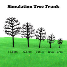 4cm-11.5cm Simulation Tree Trunk ABS Plastic Model Toys Railway Train Scene Landscape Sand Table Architecture Building Making 2024 - buy cheap
