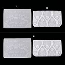 2Pcs Ouija- Board Planchette Resin Molds Gothic Ouija- Board Game Keychain Pendant Epoxy Silicone Molds Jewelry Making 2024 - buy cheap