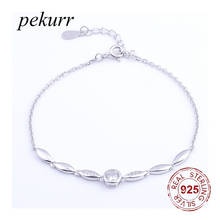 Pekurr-pulsera de plata de ley 925 para mujer, joyería de ojos brillantes de circón elegante, accesorios de encanto clásico 2024 - compra barato