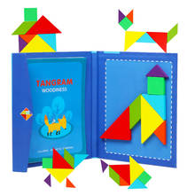 Rompecabezas magnético para niños, puzle de madera con formas de tablero, juguete educativo para el desarrollo temprano, regalo creativo 2024 - compra barato