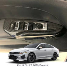 4pcs Car Styling For KIA K5 2020 2021 Internal Door Window Lift Switch Sequin Internal Moulding Sticker Interior Frame Accessory 2024 - buy cheap