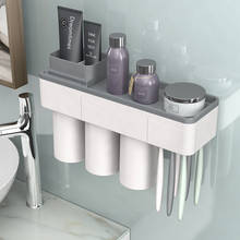 Loswhy-soporte magnético de adsorción para cepillo de dientes, copa invertida, montaje en pared, estante de almacenamiento para limpiador de baño, juego de accesorios de baño 2024 - compra barato
