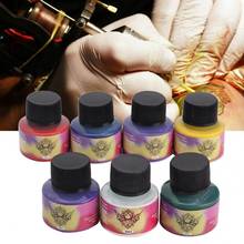 7 Colors Long Lasting Tattoo Pigment Practice Ink Accessory Beginners Microblading Semi-Permanent Tattoo Inks Set 2024 - buy cheap