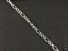 FACTORY 5meters(16ft) 6x2mm Silver Color Iron Mother Son Figaro Chain C13 Soldered Necklace 2024 - buy cheap