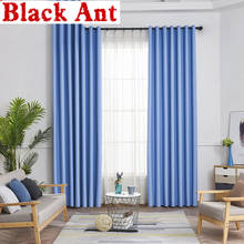 Moderno blackout cortina para sala de estar sólido cinza janela cortina para o quarto tratamento kitchentulle sheer tecido cortinas x432 #30 2024 - compre barato
