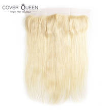 Ear To Ear Lace Frontal Closure With Baby Hair Straight 13x4 Color 613 Blonde Brazilian Remy Human Hair Transparent Lace Closure 2024 - buy cheap