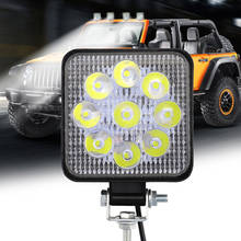 27W LED Work Light 9V-30V Off-Road Flood Spot Lamp For Car SUV ATV 4WD Truck Tractor Off-road 3030 Chip Spot Light 2024 - купить недорого