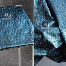 PU Imitation Leather Fabric Embossed Texture Black Blue DIY Decor Cosplay Bags Jacket Rock Locomotive Clothing Designer Fabric 2024 - buy cheap