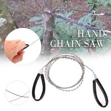 Wire Saw Chain Saw Stainless Steel Silver Outdoor Hiking Chains Cutter Rope Mountaineering Emergency Survival Equipment Camping 2024 - buy cheap