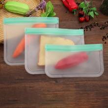 Reusable Silicone Food Storage Bags Vacuum Fruit Meat Milk Sandwich Containers Ziplock Refrigerator Fresh Bag Kitchen Supply 2024 - buy cheap