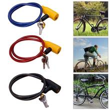 Randomly Color Delivered Lock Head Cable Anti-Theft Bike Bicycle Scooter Security Lock Safety Lock 2024 - buy cheap