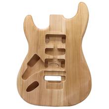 Left Hand ST Guitar Body Unfinished  Poplar Wood Guitar Barrel DIY Electric Guitar Parts Accessories 5.7cm Pocket Width 2024 - buy cheap