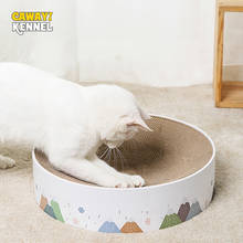 CAWAYI KENNEL Pet Cat Paper Scraper Board Kitten Scratching Post For Cats Scratcher rascador gato drapak dla kota grattoir chat 2024 - buy cheap
