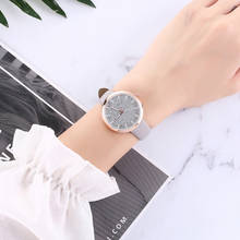 Fashion Hot Starry Quartz Watch Solid Color Leather Strap Women's Watch Casual Quartz Analog Watch Gift relogio feminino 50* 2024 - buy cheap