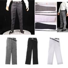 Pantalones masculinos a escala 1/6, traje de pantalón, ropa que se adapta a figura de acción de 12 pulgadas, color negro 2024 - compra barato