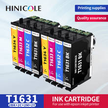 Hinicole t1631-t1634 cartucho de tinta compatível para epson workforce wf 2010 2540 2750 2510 2520 2530 2760 impressora com tinta completa 2024 - compre barato