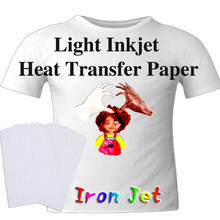 A4 T-shirt Inkjet Sublimation Printing Paper light Dark Cotton Cloth DIY Iron Heat Press Print Paper Thermal Transfer Paper 2024 - buy cheap