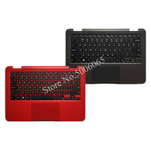 Novo para dell inspiron 11 3168 3169 3179 portátil eua teclado com palmrest capa superior com touchpad 2024 - compre barato