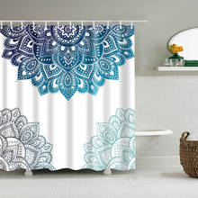 Waterproof Shower Curtain Mandala Flower Printed Bath Curtain Polyester Fabric Geometric Home Bath Decor Curtains With Hooks 2024 - buy cheap