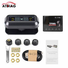 TPMS Tire Pressure Monitoring System Solar Power Digital TMPS LCD Display USB Auto Security Alarm Tire Pressure Sensor 2024 - buy cheap