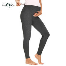 Mulheres roupas para grávidas leggings sobre a barriga stretchy gravidez roupas grávidas algodão completo tornozelo comprimento leggings 2024 - compre barato