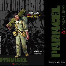 1/35 MACHINEGUN, modelo de resina soldado GK, tema de la guerra de Vietnam, kit sin montar y sin pintar 2024 - compra barato