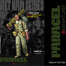 1/35 máquinas egun, modelo de resina soldado gk, tema de guerra do vietnã, kit sem montar e sem pintura 2024 - compre barato