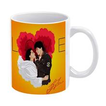 Taza de amor con Shah, Rukh, Kan y Kajol Devgan, tazas de cerámica divertidas de 11oz para café, té y leche, bollwood Srk Shah, Rukh, Chan, Ka 2024 - compra barato