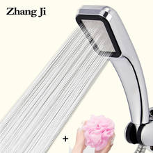 Zhang Ji High Pressure New Thick Rainfall Shower Head 300 Holes Chrome Square Rainfall Water Saving Shower + 1pc Free Bath Ball 2024 - buy cheap