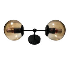 Nordic Postmodern Style Glass Ball Wall Lamps Creative Single Double E27 Wall Light for Living Room Bedroom Bedside Restaurant 2024 - buy cheap