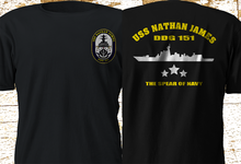 2020 nova moda uss nathan james Ddg-151 eua navy seal o último navio série tv camiseta S-4Xl t 2024 - compre barato