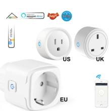 TUYA WiFi Smart Plug EU US UK Adaptor switch socket for Wireless Remote Voice Control with Alexa Google Home 2024 - buy cheap