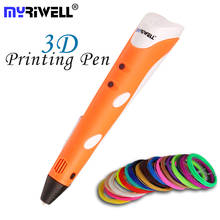 Myriwell-caneta com filamentos 3d mágica em abs, diy, desenho 3d, brinquedo criativo, presente para crianças, design para presente de aniversário 2024 - compre barato