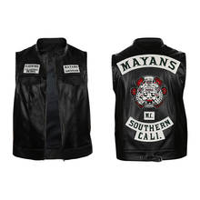Mayans M.C. Season 3- Angel Reyes Cosplay Costume Vest Halloween Carnival Suit 2024 - buy cheap