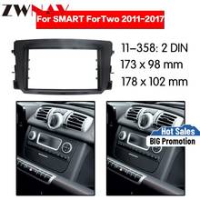 Reproductor de DVD con marco para coche, Radio Multimedia para 2011 BENZ SMART FORTWO, 2DIN, AC, negro, LHD, RHD, NAVI, fascia 2024 - compra barato