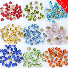 1440p PP23 ss11 Round color Pointed Back Crystal Rhinestones Glass strass chatons stone Nail Art Hairpin clothing jewelry beads 2024 - buy cheap