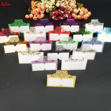 100 pces cartão de nome da mesa do corte a laser cartão de lugar festa de casamento decoração favor jantar banquete mesa assentos cartões 5z 2024 - compre barato