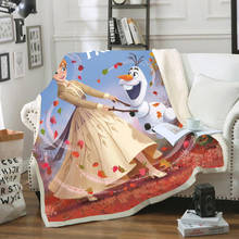 Cama infantil frozen, elsa e anna, personagem da disney, olaf, estampa 3d, lançamento de colcha em cama, têxteis para casa, menina, crianças 2024 - compre barato