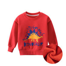 Dibujo animado dinosaurio niños sudaderas para niños pequeños sudaderas ropa 2-9 años otoño niños camisas de manga larga de algodón 2024 - compra barato