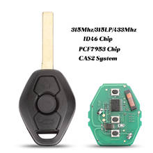 jingyuqin 3 Buttons Remote Smart Car Key Fob For BMW 3 5 7 Series 315/315LP/433Mhz With ID46-7953 Chip HU92 Blade CAS2 System 2024 - buy cheap