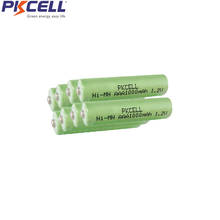 8 шт./лот PKCELL NIMH AAA аккумуляторная батарея 1000 мАч 1,2 в Ni-MH 3A батареи Кнопка Топ 2024 - купить недорого