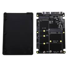 2 em 1 ngff m.2 b + m chave mini pci-e ou msata ssd para sata iii placa adaptadora para msata ssd completo/2230/2242/22x80 m2 2024 - compre barato