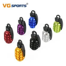 4PCS Bicycle Accessories For a Bike Colorful Grenade Alloy Valve Caps Dust Covers Bike Bicycle MTB BMX Car Tyre 2024 - buy cheap