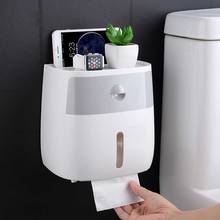 Waterproof Wall Mount Toilet Paper Holder Shelf Toilet Paper Tray Roll Paper Tube Storage Box Creative Tray Contact Paper 2024 - buy cheap