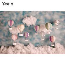 Yeele Cartoon Hot Air Balloon Cloud Baby Birthday Party Newborn Photography Backdrop Decoration Backgrounds For Photo Studio 2024 - buy cheap