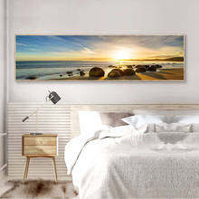 Sunset Landscape Canvas Paintings On The Wall Desert Beach Posters And Prints Wall Art Long Pictures For Living Room Decoration 2024 - buy cheap