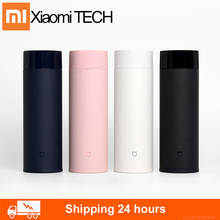 Xiaomi mijia 2020 ml garrafa de água de aço inoxidável, leve, térmica, a vácuo, mini copo, para acampamento, viagem, portátil, copo isolado sp, 350 2024 - compre barato