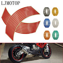 Pegatina para rueda de motocicleta, calcomanías reflectantes para Motocross, tira de cinta para llanta para Yamaha XTZ700 TENERE WR250F XJR1300 FJR1300 BT1100 2024 - compra barato