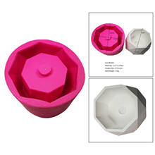 Силиконовая форма для цветочного горшка креативные ремесла бетон гипс прессформа розовый 2024 - купить недорого