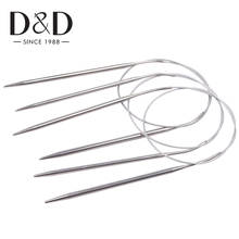 1/5pcs Stainless Steel Circular Knitting Needles 80cm Crochet Needles for Knitting Crochet Weaving Pins Knitting Tools 2-4mm 2024 - buy cheap